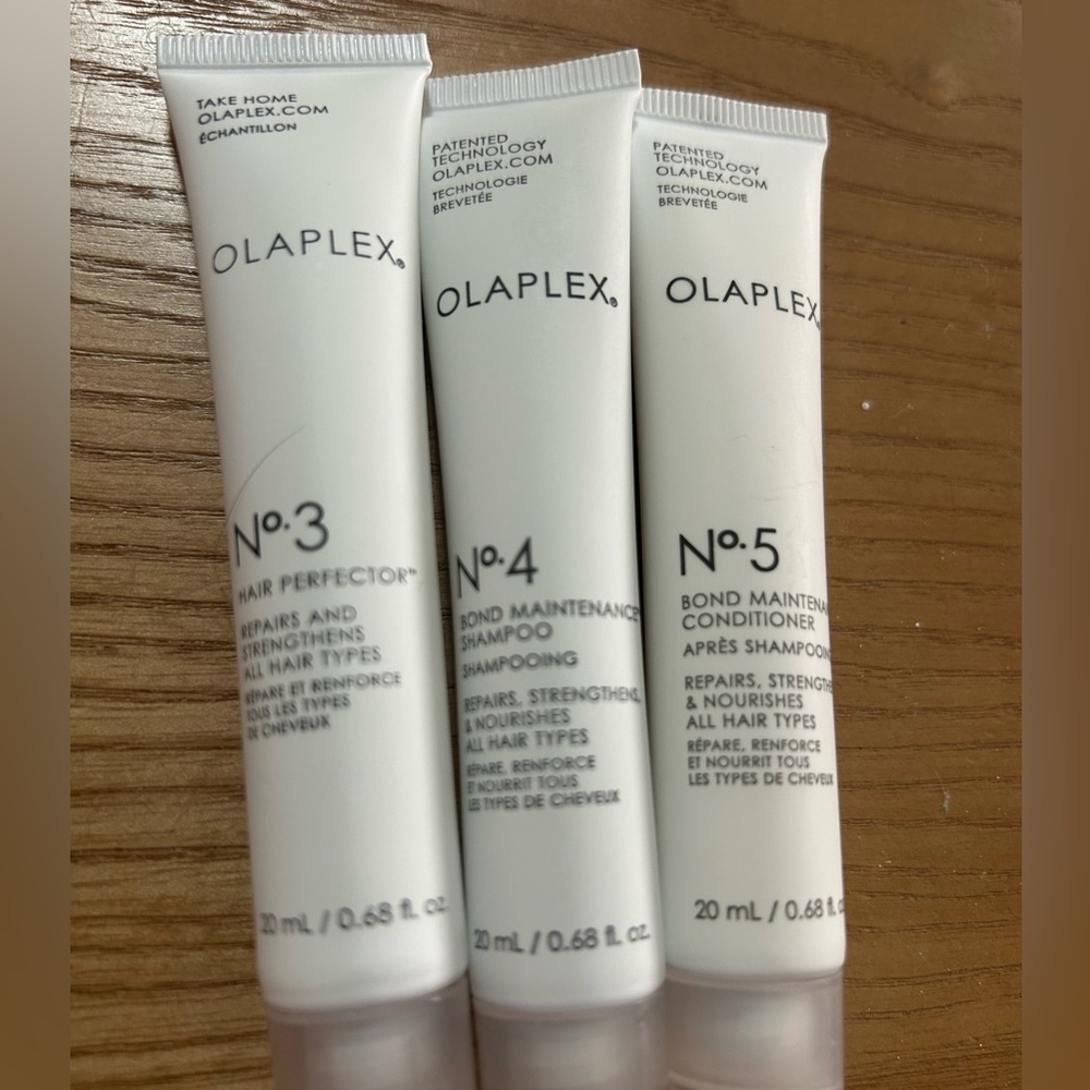 OLAPLEX No. 3, 4, 5 Hair Care Trio - White